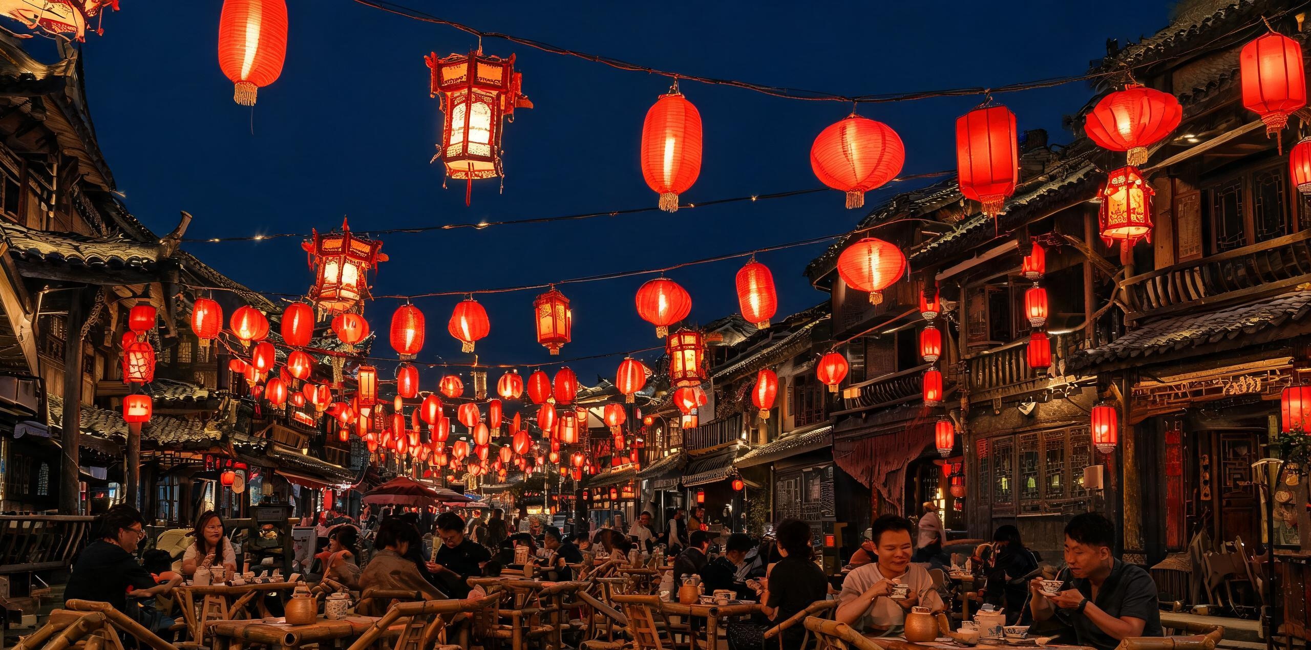 灯会与夜茶：巴渝灯俗专题配图